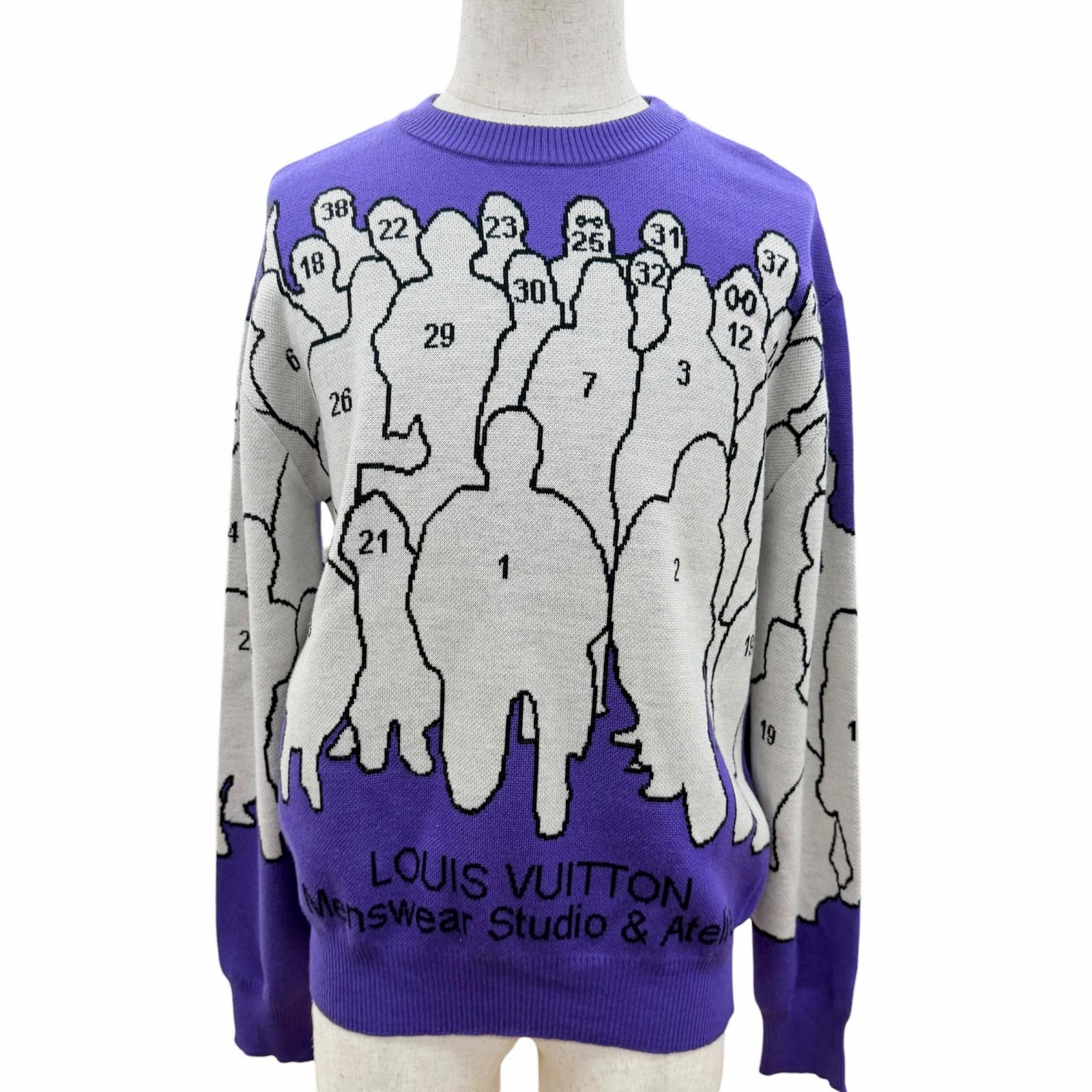 ルイヴィトン Studio Jacquard Knit ウールセーター