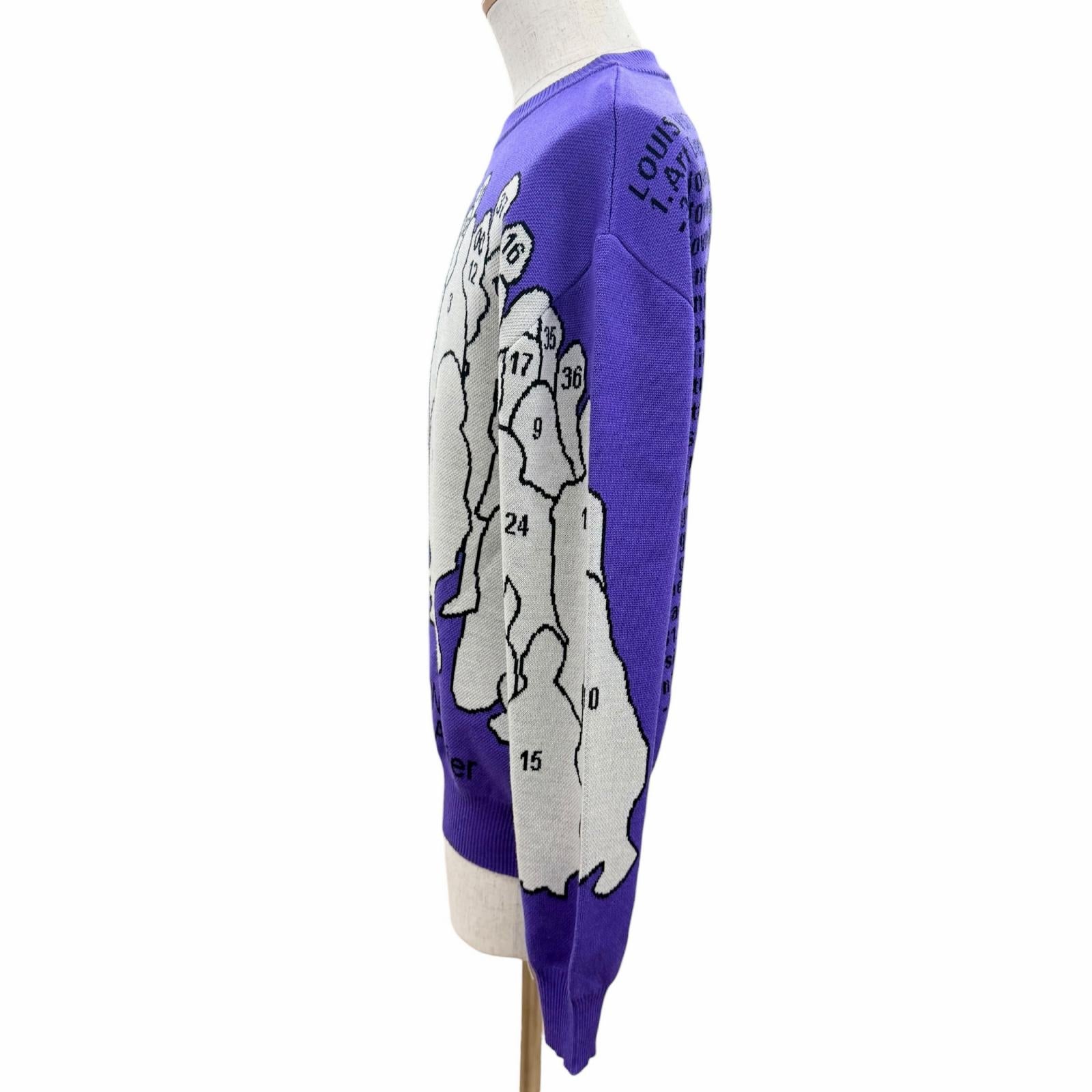 ルイヴィトン Studio Jacquard Knit ウールセーター