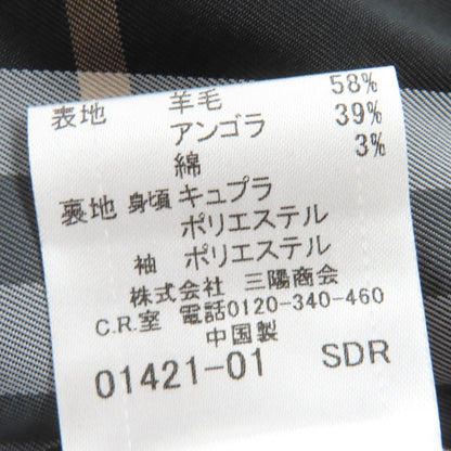 バーバリーブルーレーベル ウールアンゴラコート
