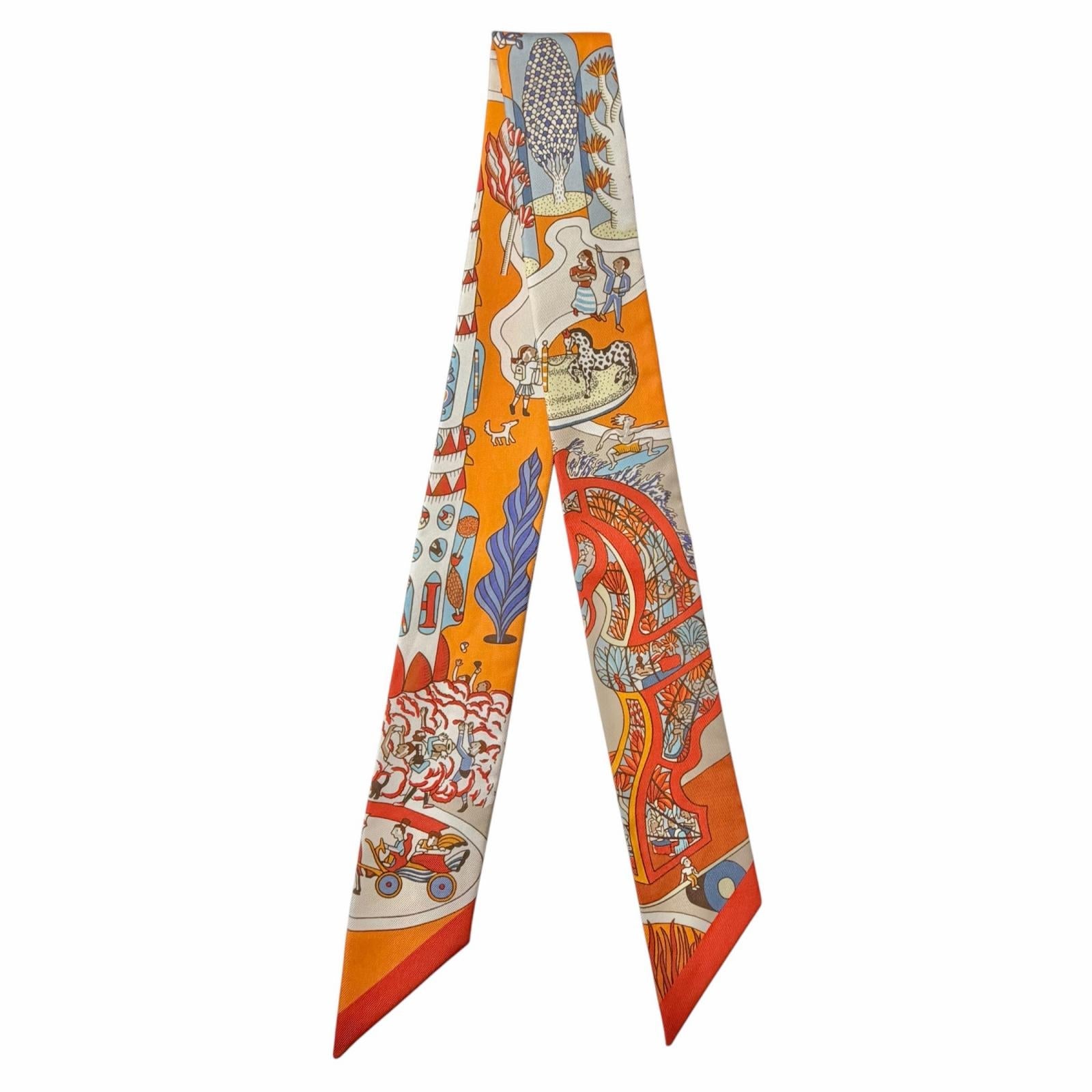 エルメス Exposition Universelle シルクスカーフ