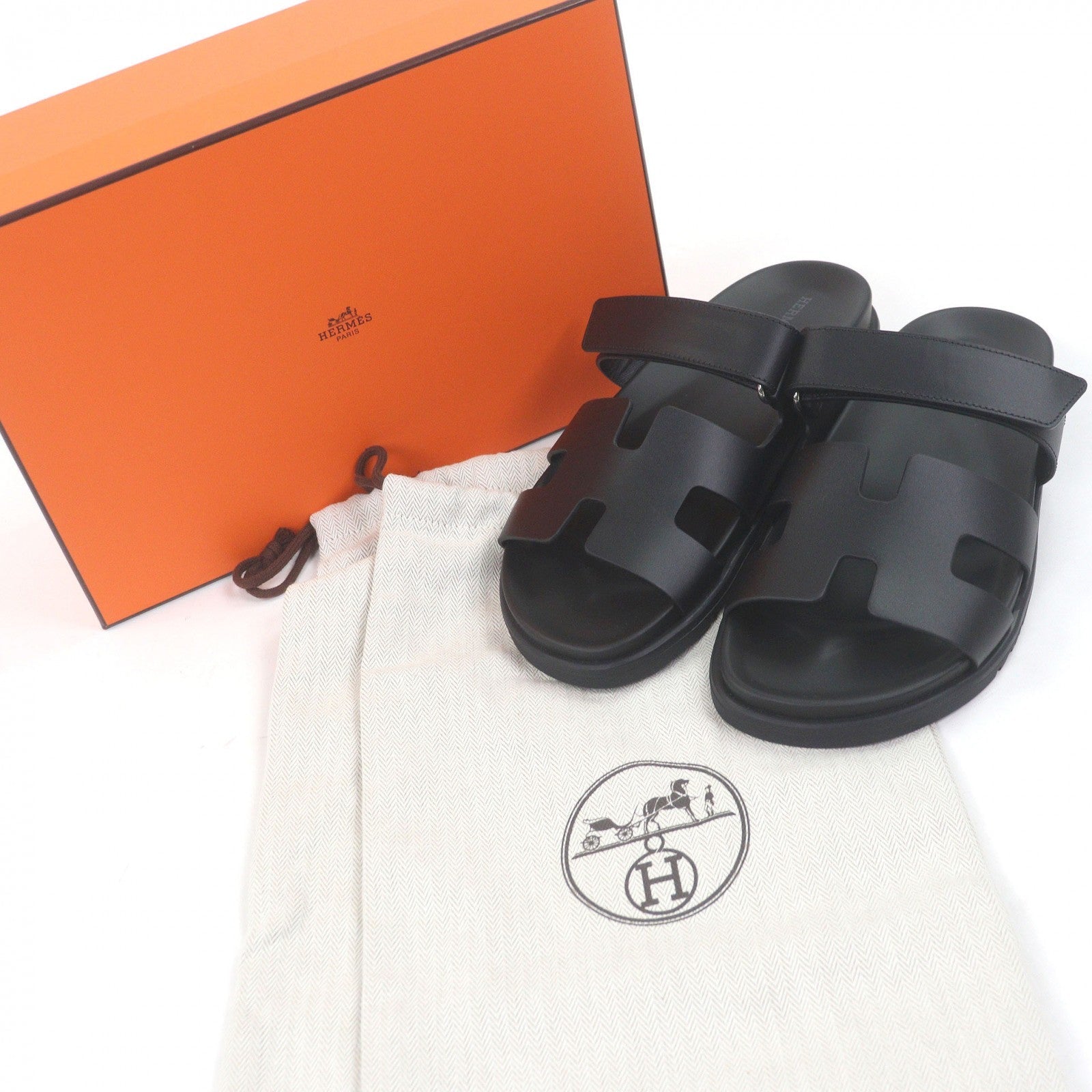 エルメス Shipre レザーサンダル