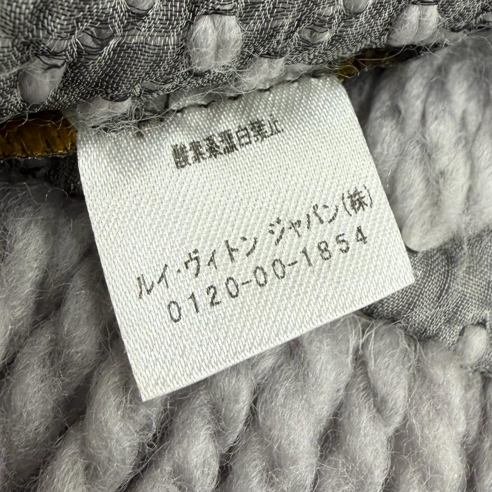 ルイヴィトン ロゴマニア モノグラム ウールシルクマフラー