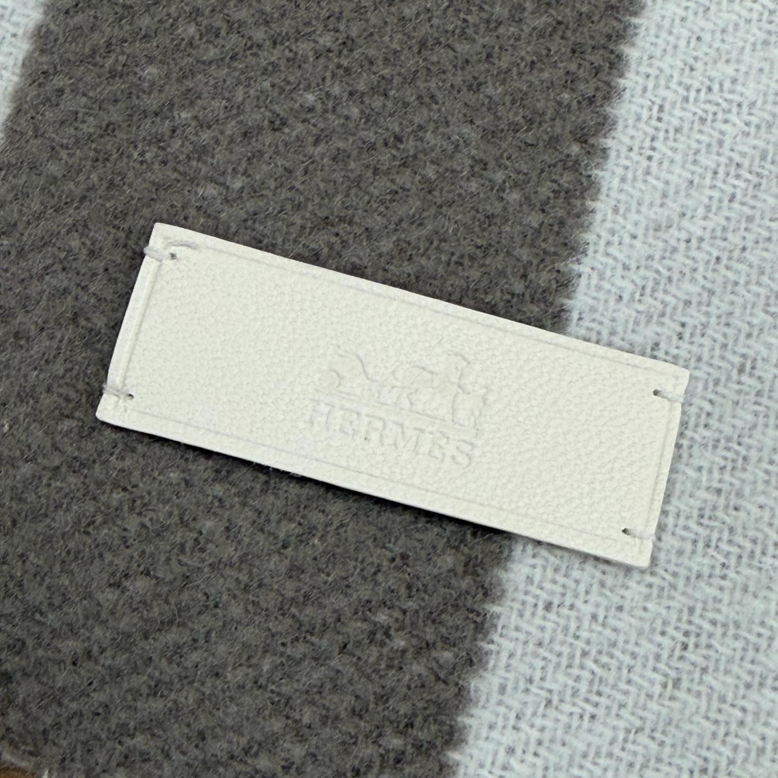 エルメス コンテストロゴ カシミヤマフラー