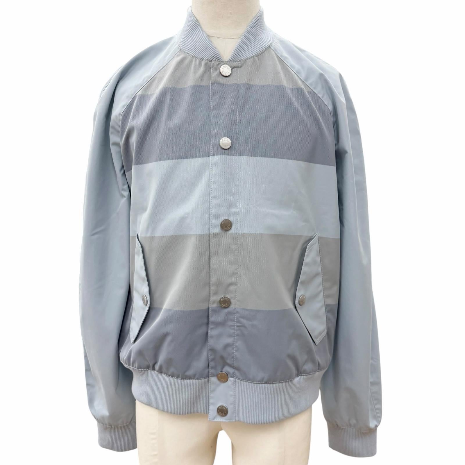 エルメス BLOUSON BORDS-COTES CAMBRIDGE ポリエステル ジャケット