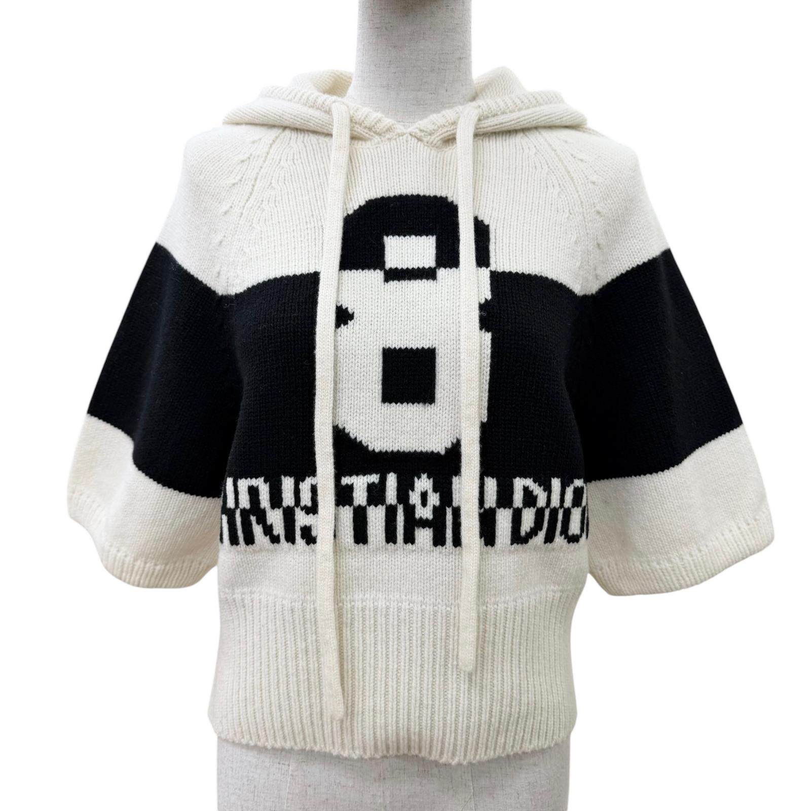 クリスチャンディオール ウールカシミヤニットパーカー