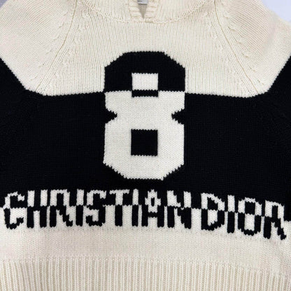 クリスチャンディオール ウールカシミヤニットパーカー