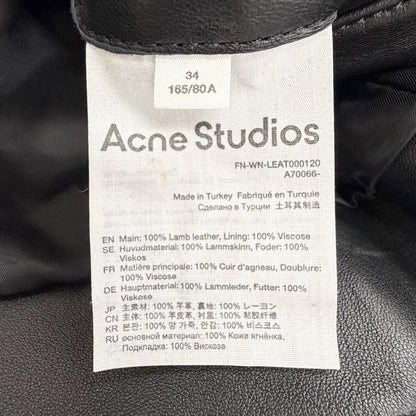 アクネストゥディオズ シープレザーバイカージャケット