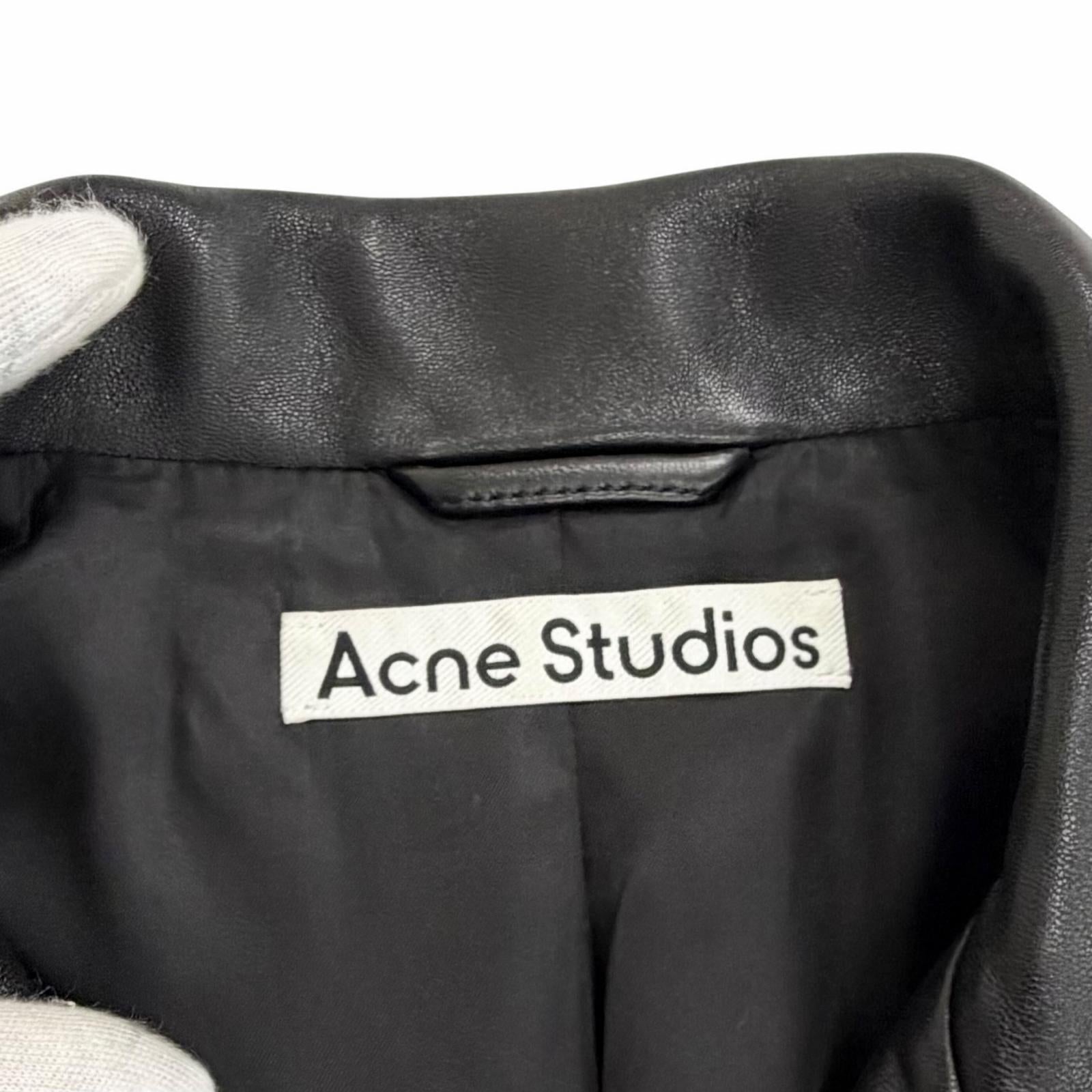 アクネストゥディオズ シープレザーバイカージャケット