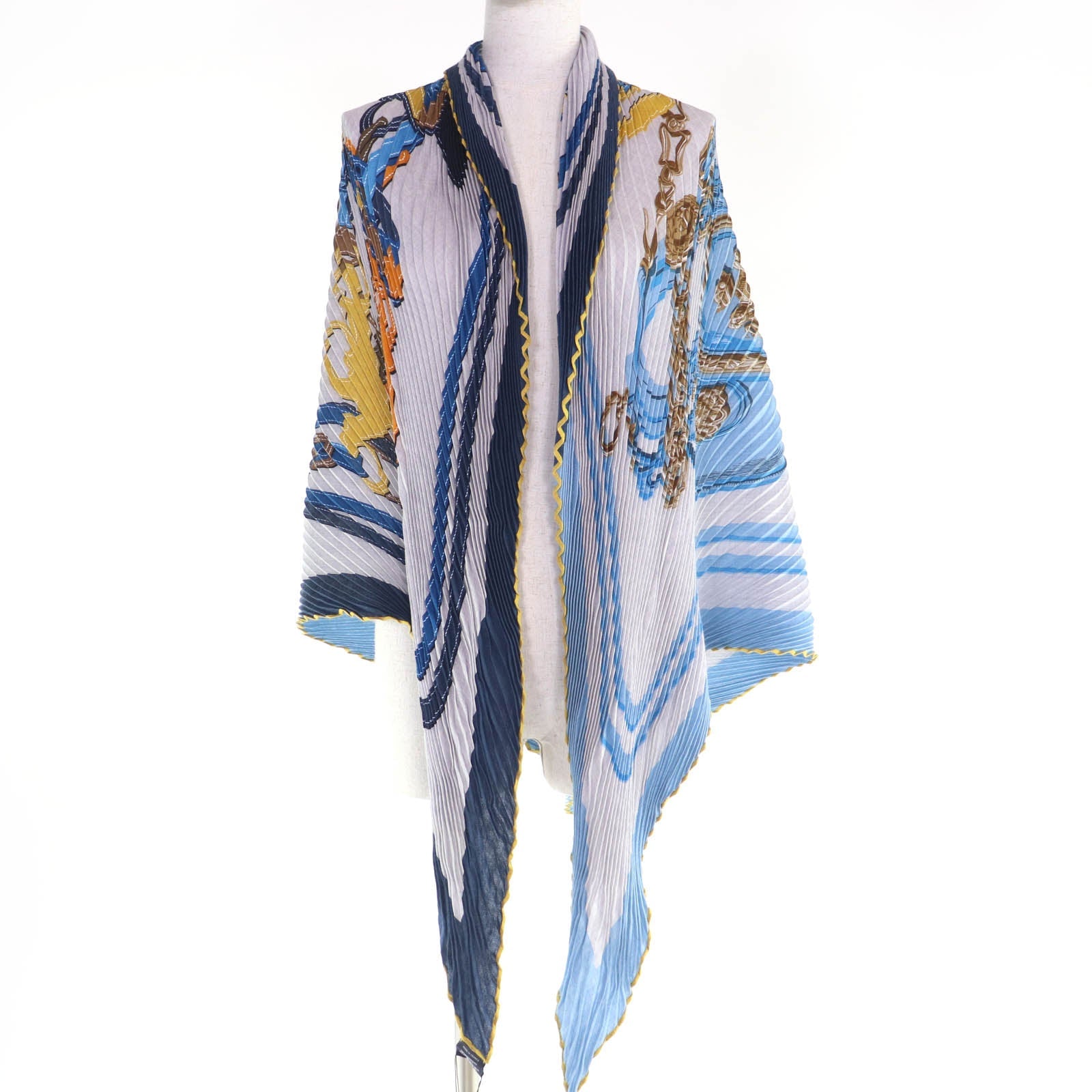 エルメス ブリッドドゥガラ セレモニー カシミヤシルクスカーフ