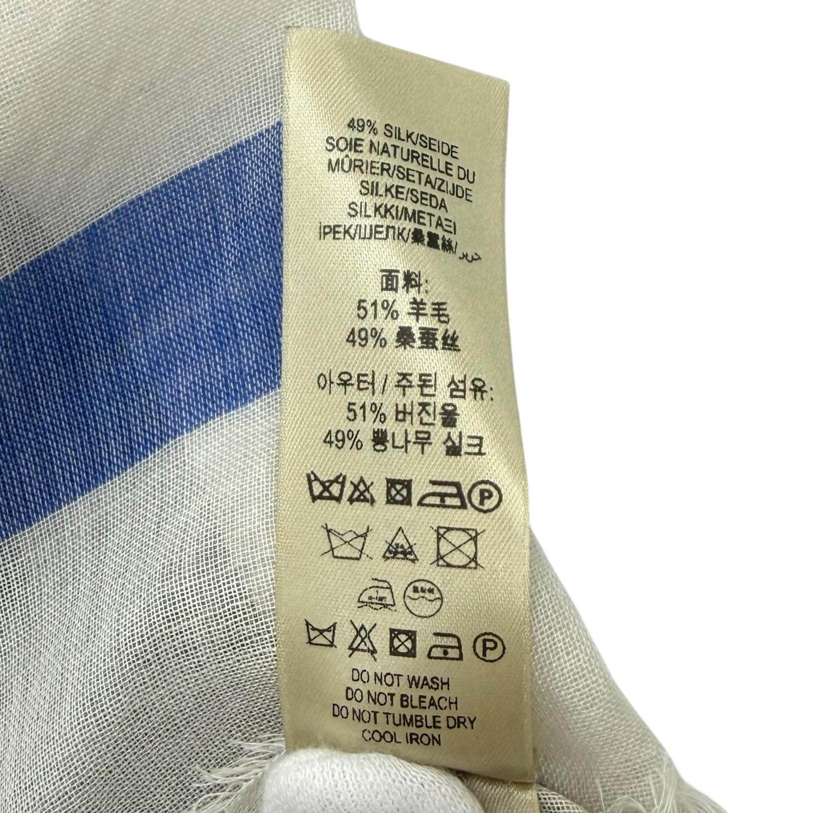 バーバリー ノバチェック ウールシルクマフラー
