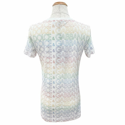 ドルチェ＆ガッバーナ Sequined Logo Print コットン半袖Tシャツ