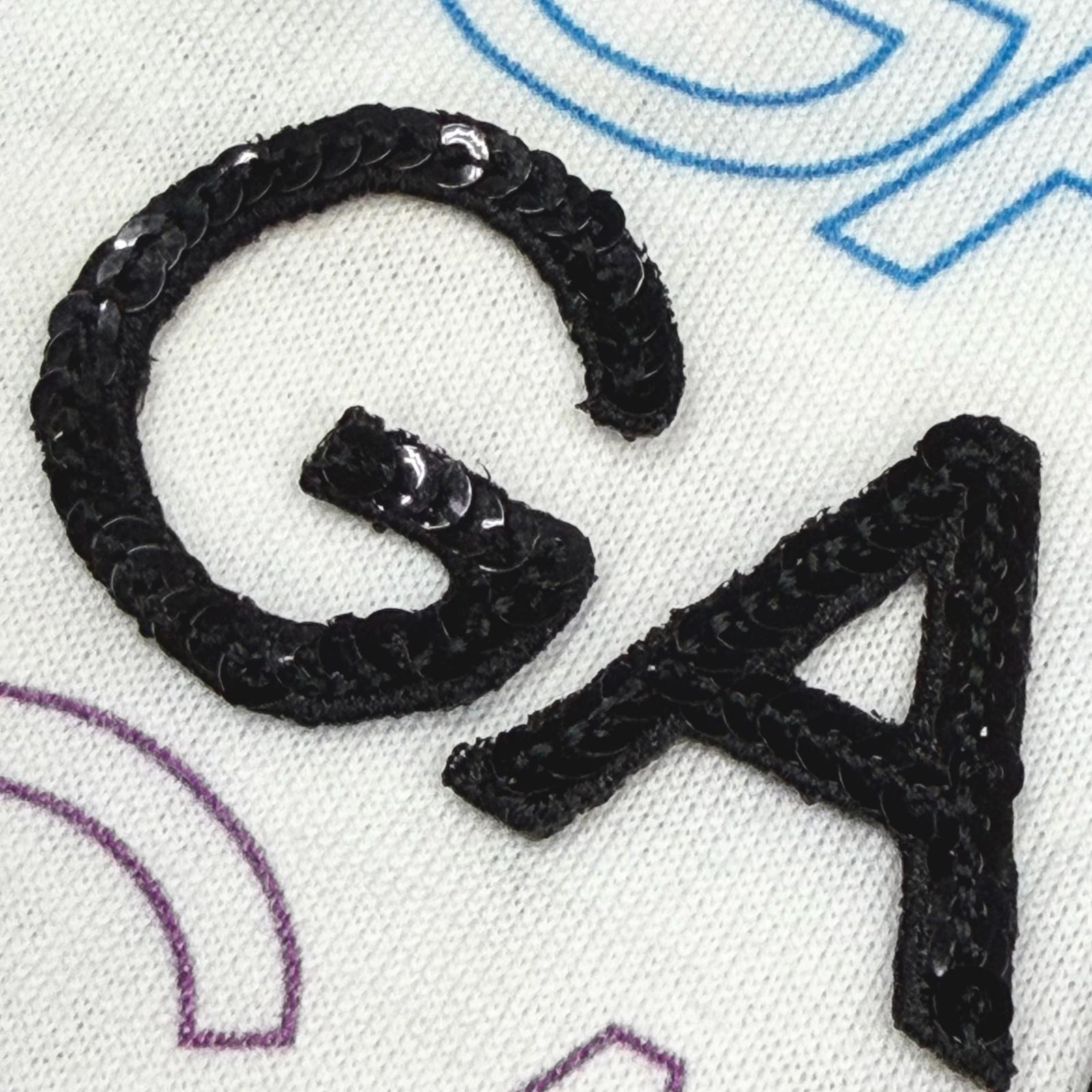 ドルチェ＆ガッバーナ Sequined Logo Print コットン半袖Tシャツ