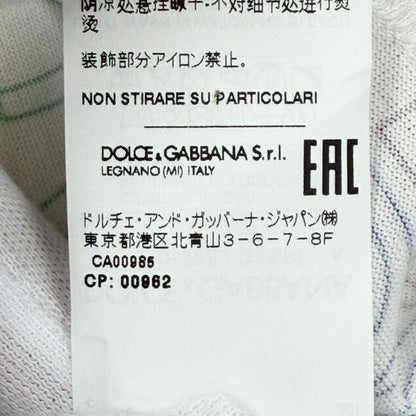 ドルチェ＆ガッバーナ Sequined Logo Print コットン半袖Tシャツ