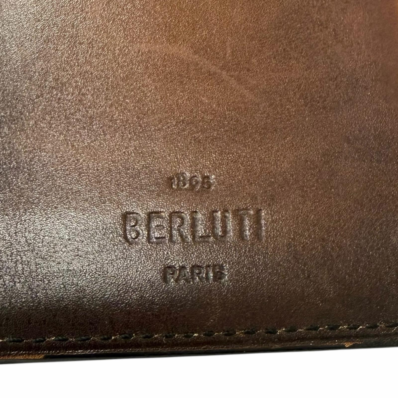 ベルルッティ Espace En Scritto Calligraphy レザー ロングウォレット