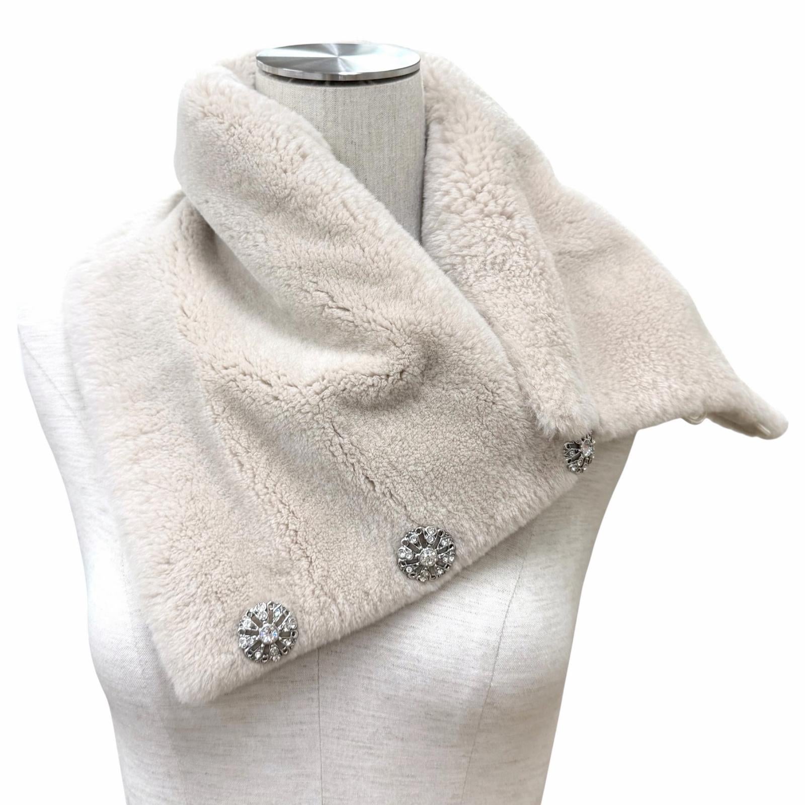フォクシー Jewel Snood ヌートリアファー カシミヤ ストール
