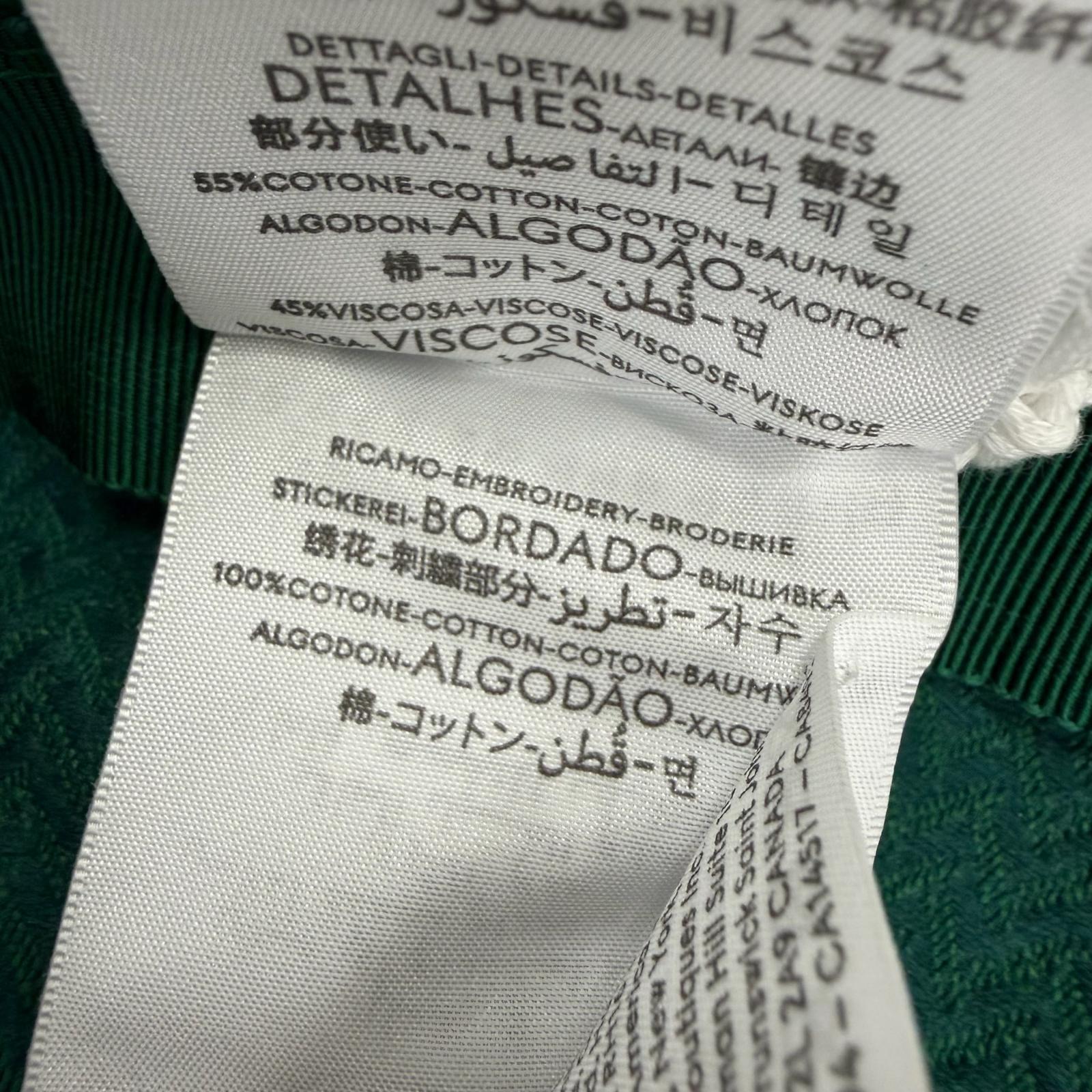 グッチ ロゴ刺繍ヘリンボーンバケットハット