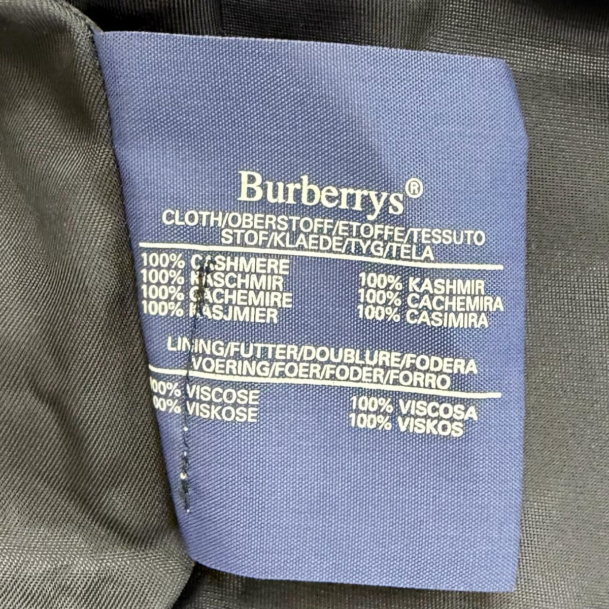 バーバリーズ カシミヤコート
