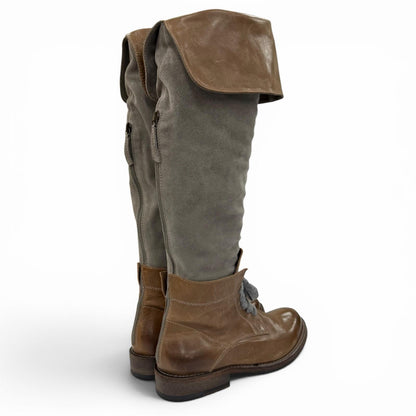 ブルネロクチネリ レザーブーツ