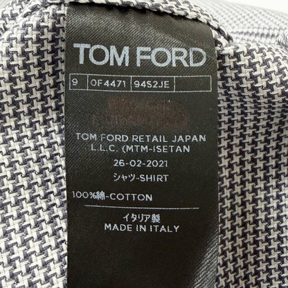 トムフォード チェック コットンシャツ