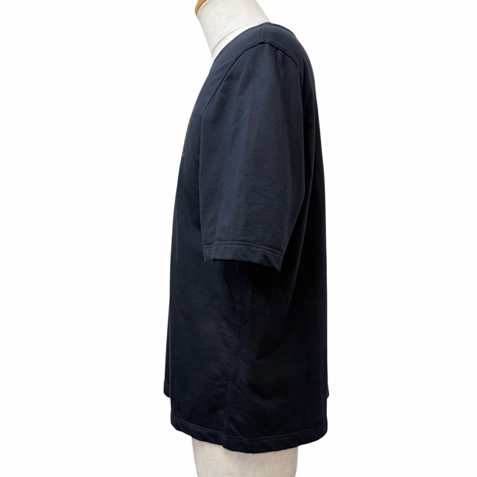 エルメス Hello Mr.Farier ラムスキン コットン 半袖Tシャツ Mサイズ