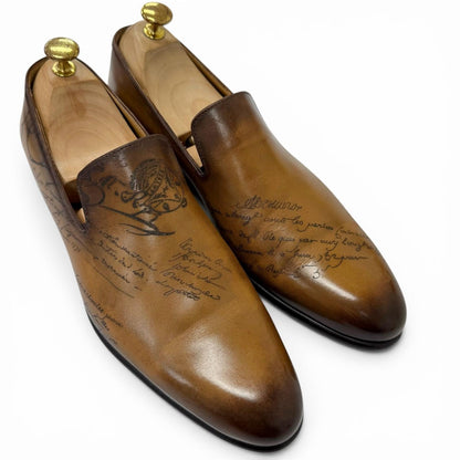 ベルルッティ Cursive Galle Calligraphy レザーローファー