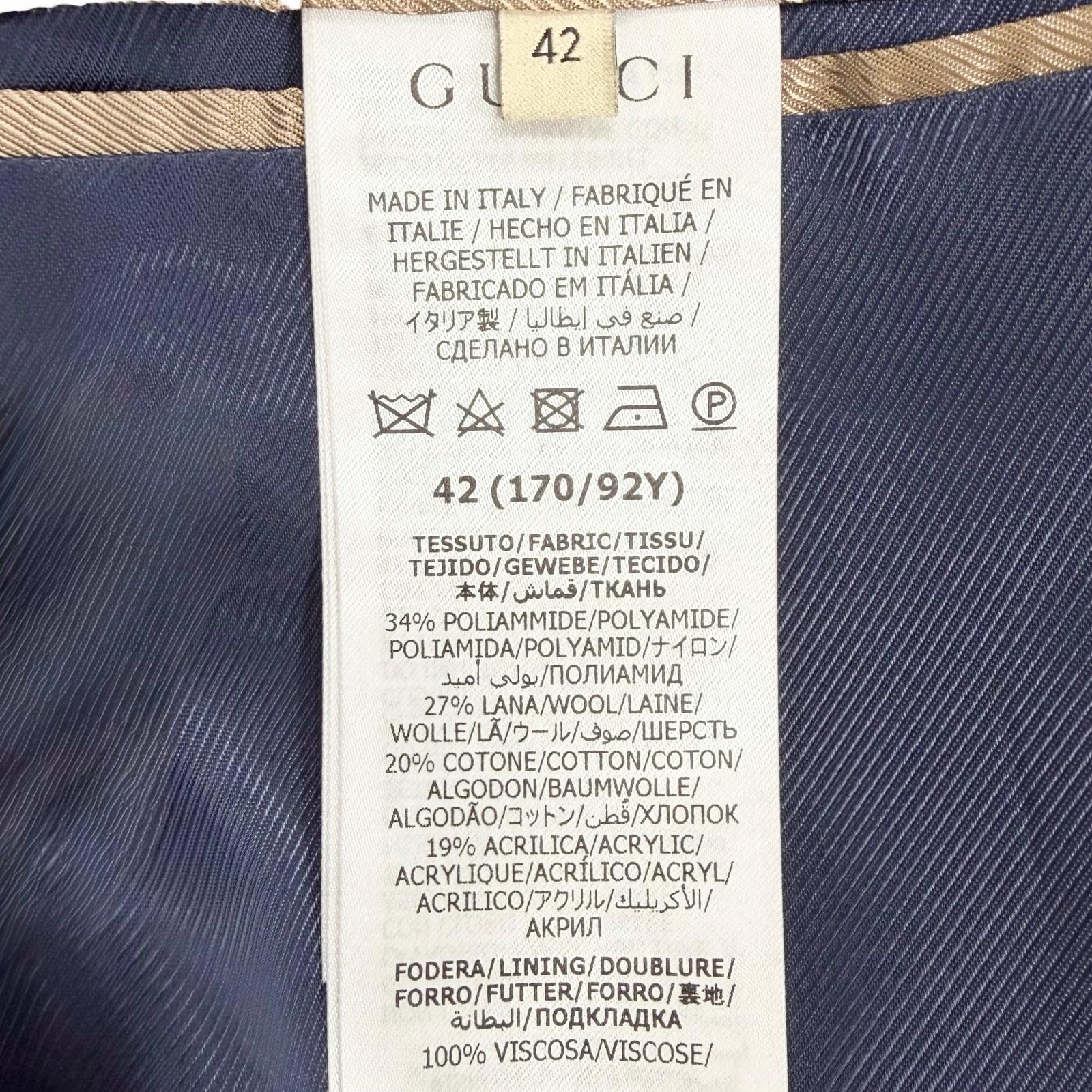 グッチ チェックツイードジャケット