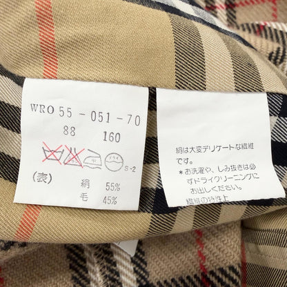 バーバリーズ ウールシルクコート