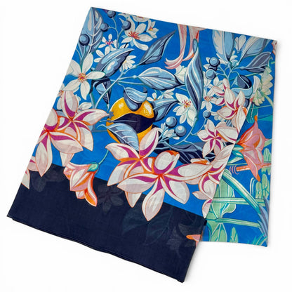 エルメス FLAMINGO PARTY コットン スカーフストール