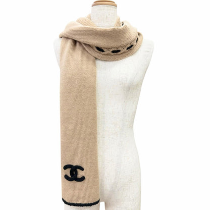 シャネル カシミヤ ロングマフラー