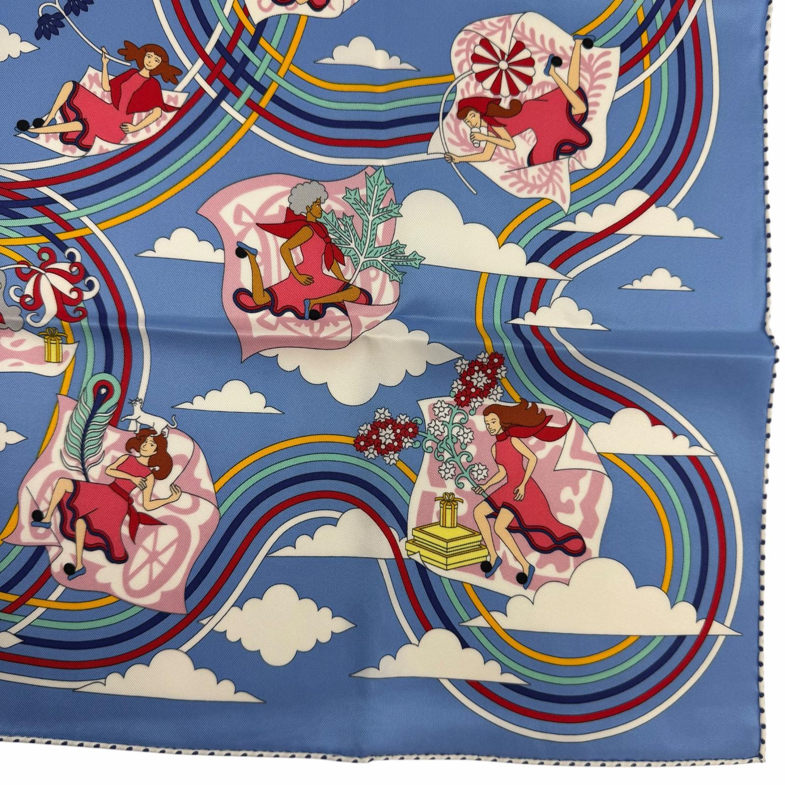 エルメス カレヴォラン シルクスカーフ