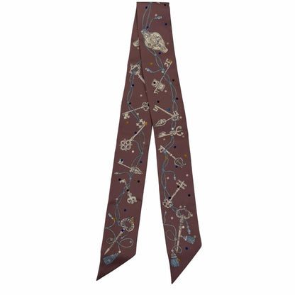 エルメス Les Cles a Pois シルクスカーフ