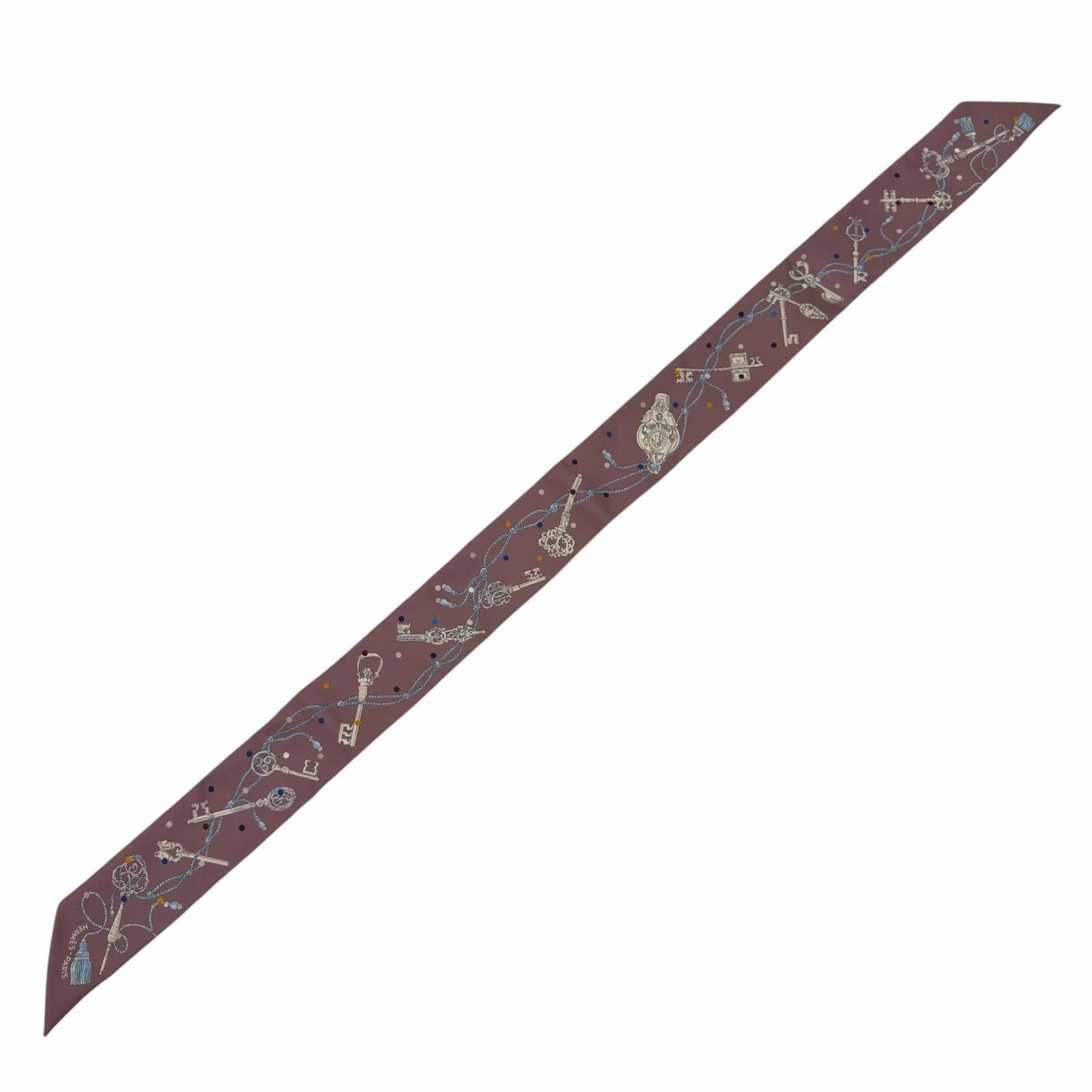 エルメス Les Cles a Pois シルクスカーフ