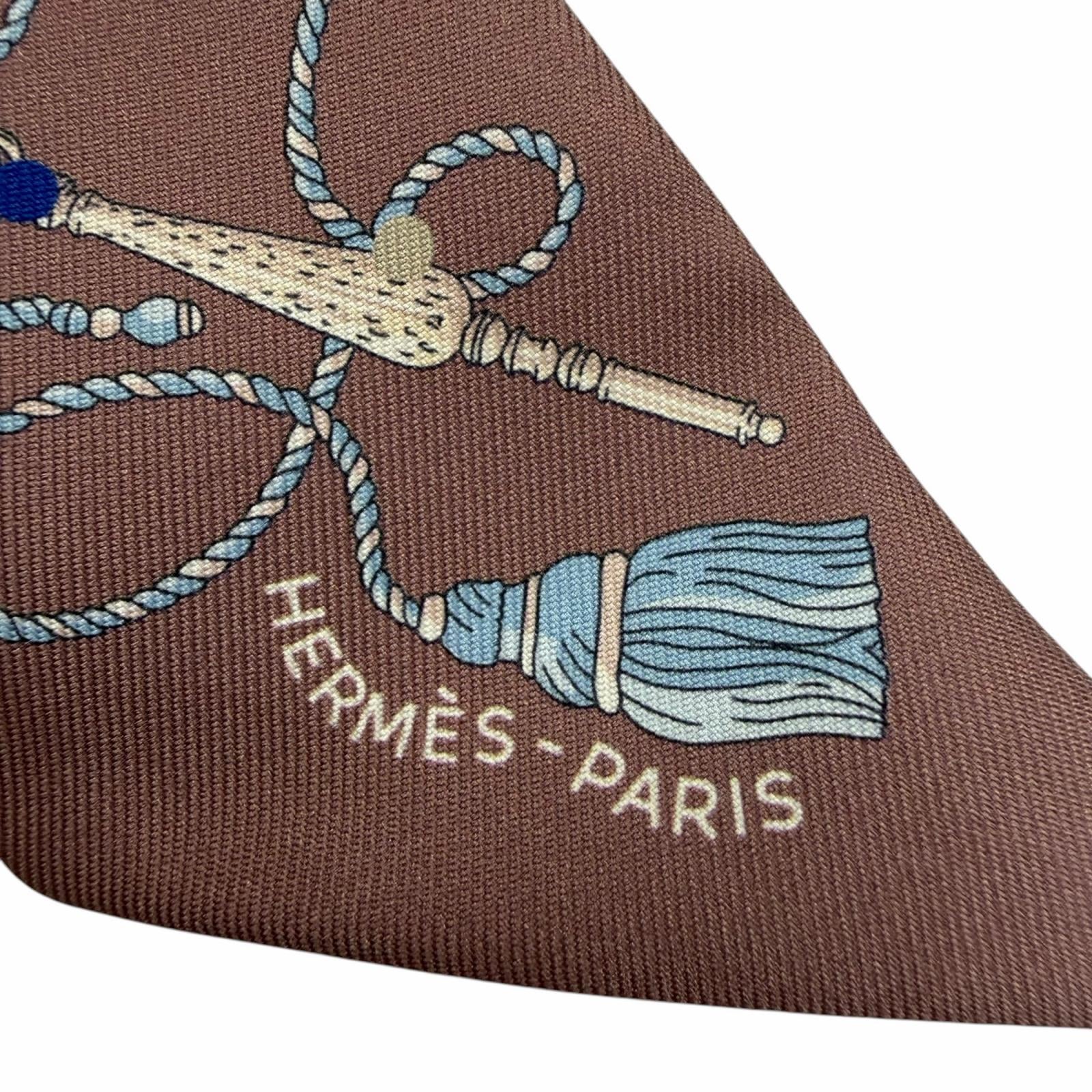 エルメス Les Cles a Pois シルクスカーフ