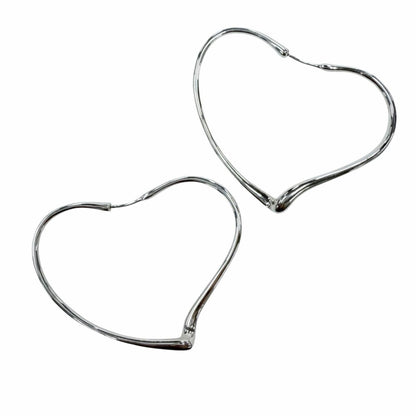 ティファニー オープンハート フープ AG925 ピアス