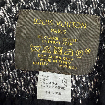 ルイヴィトン ロゴマニアシャイン ウールシルク マフラー