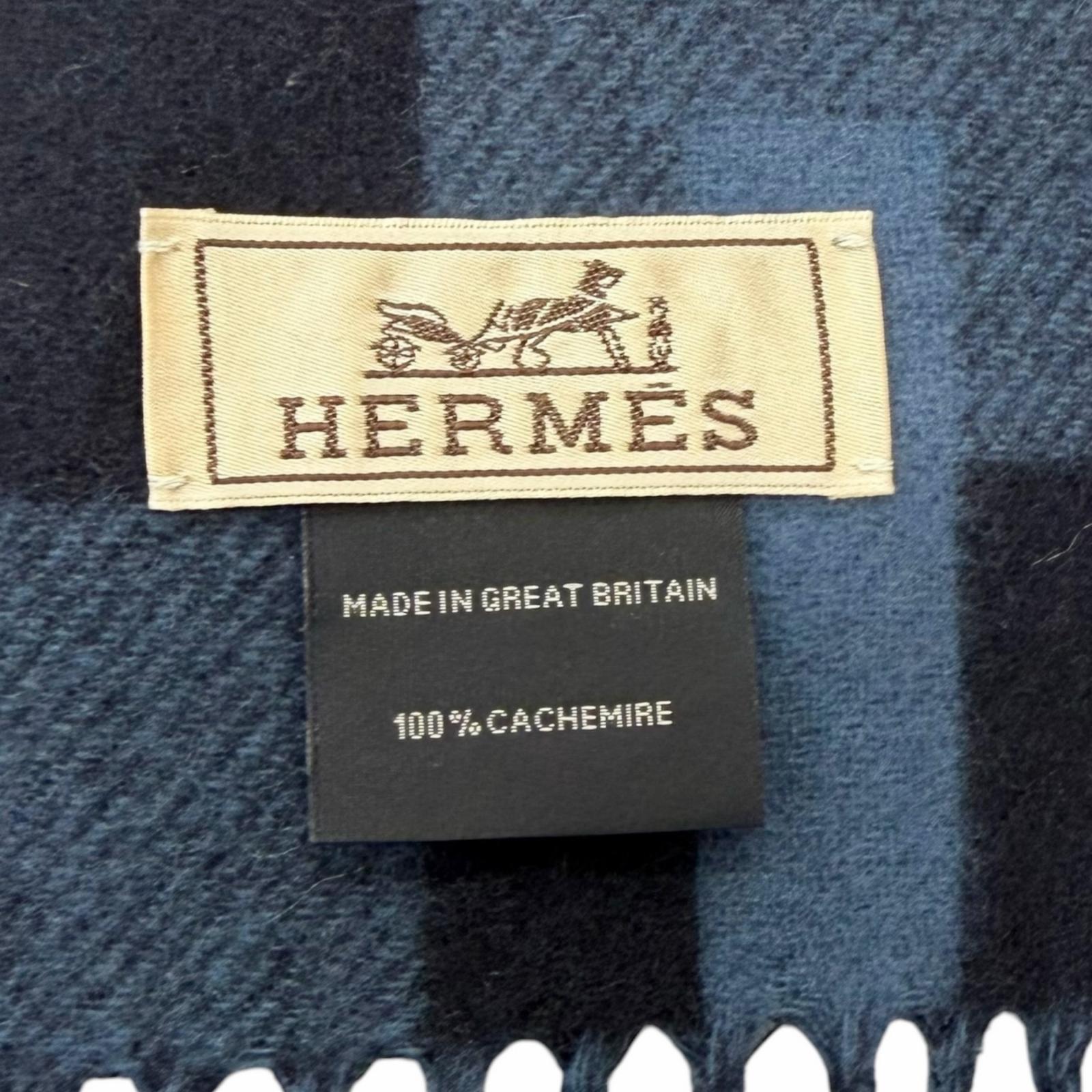 エルメス Hパッサン カシミヤストール