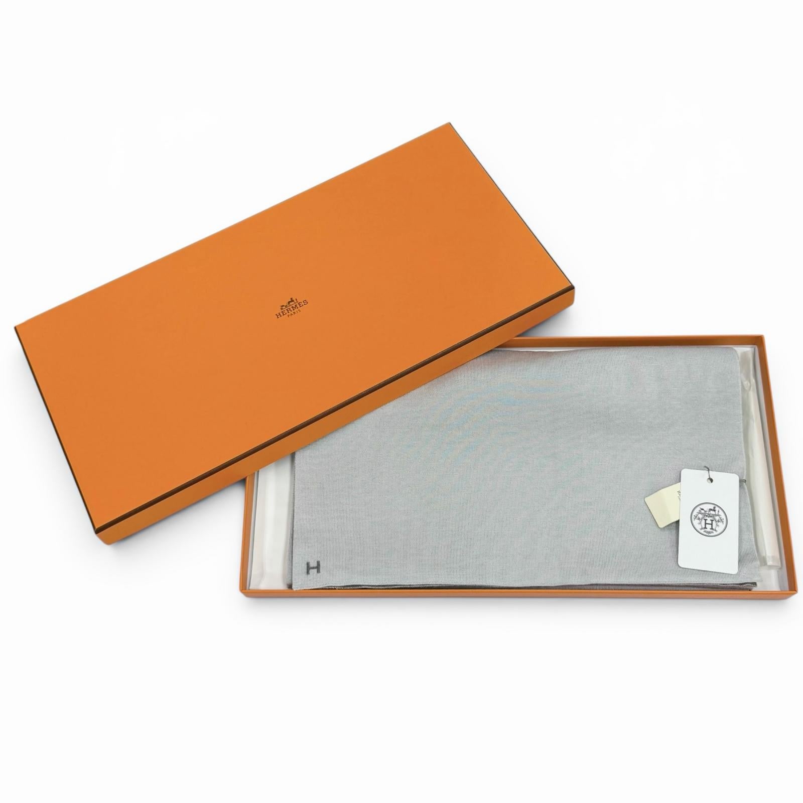 エルメス アレルトゥールH カシミア シルク スカーフ