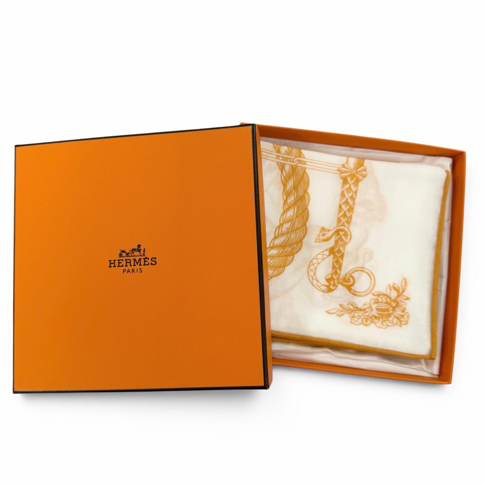 エルメス Della Cavalleria コットンスカーフ