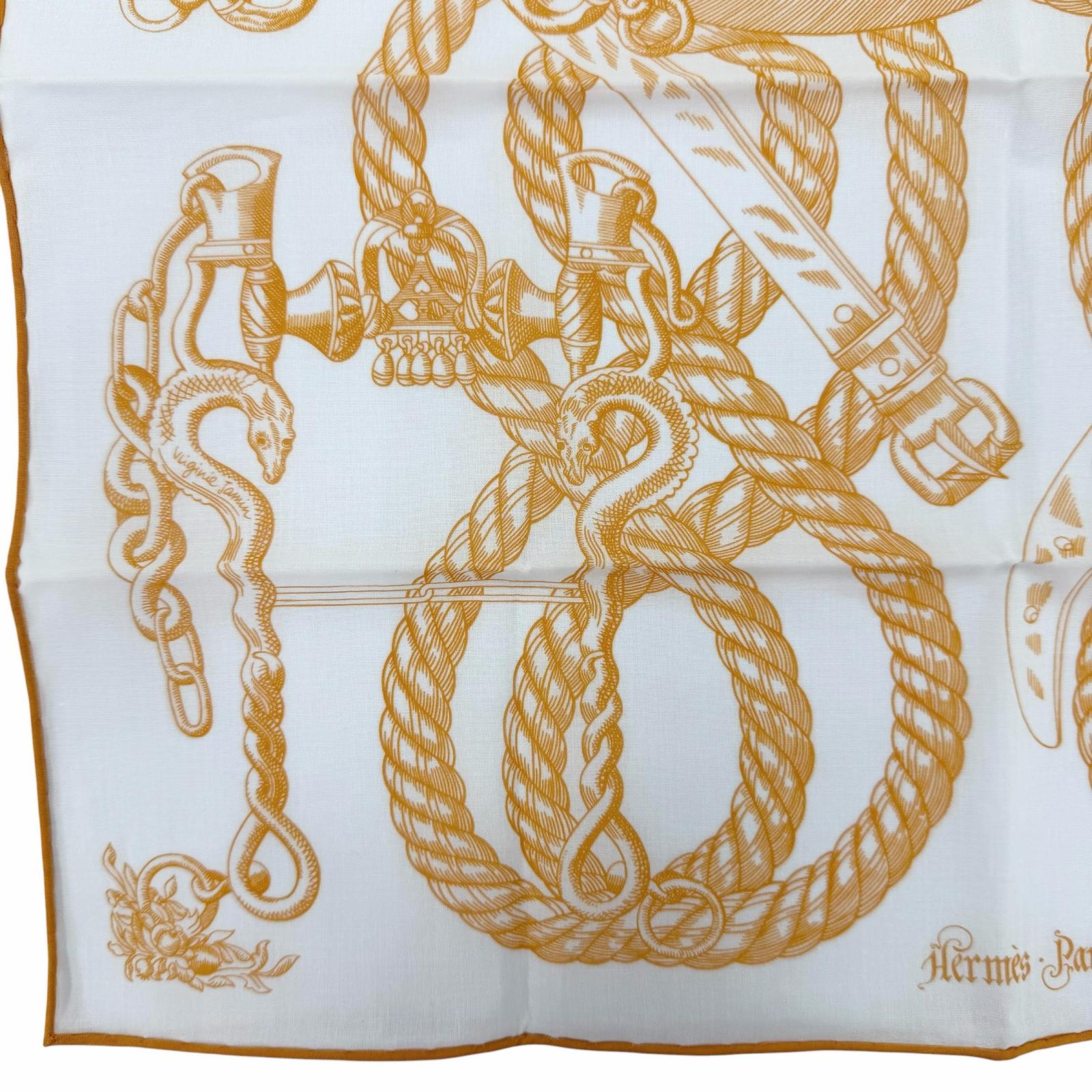エルメス Della Cavalleria コットンスカーフ
