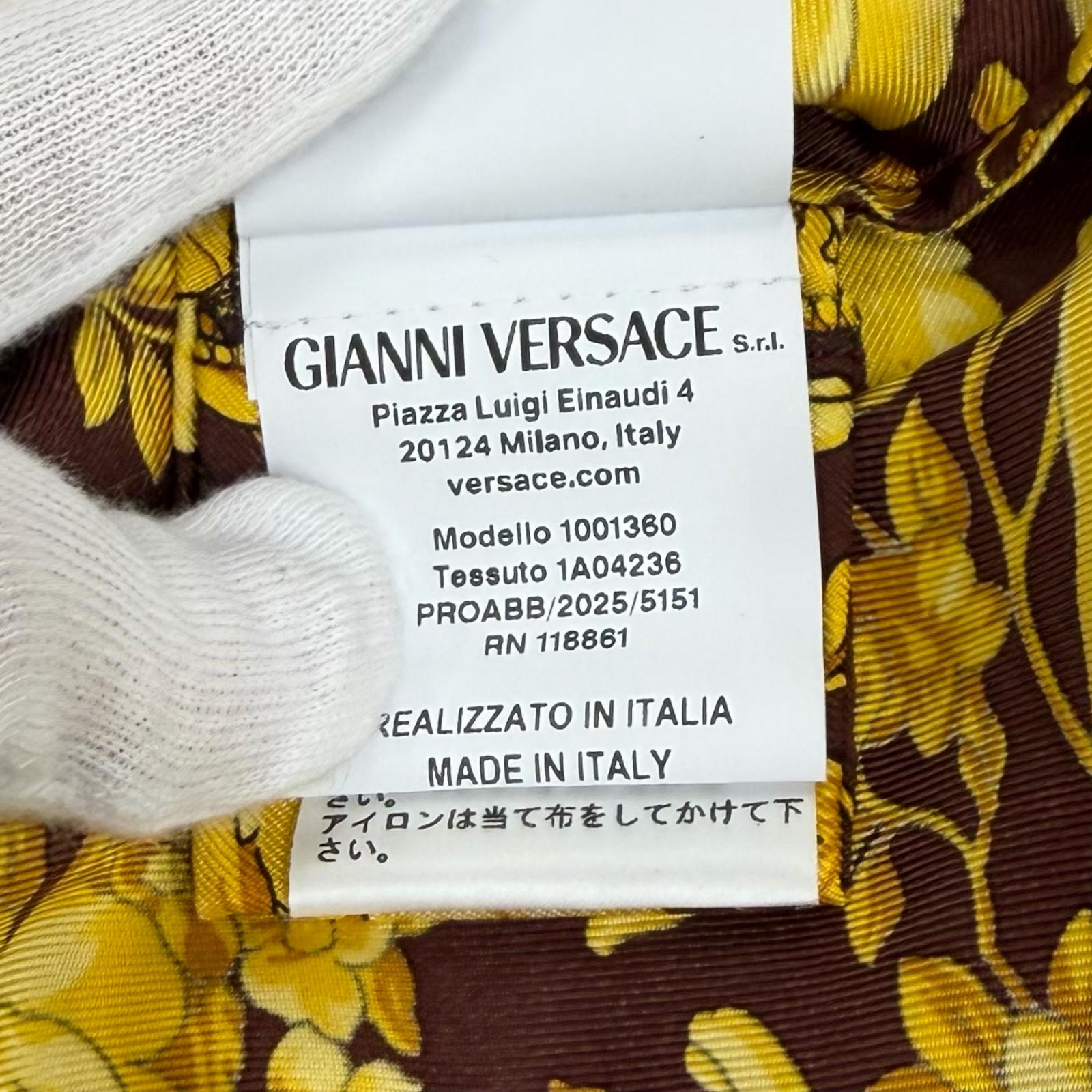 ヴェルサーチェ バロック シルクシャツ