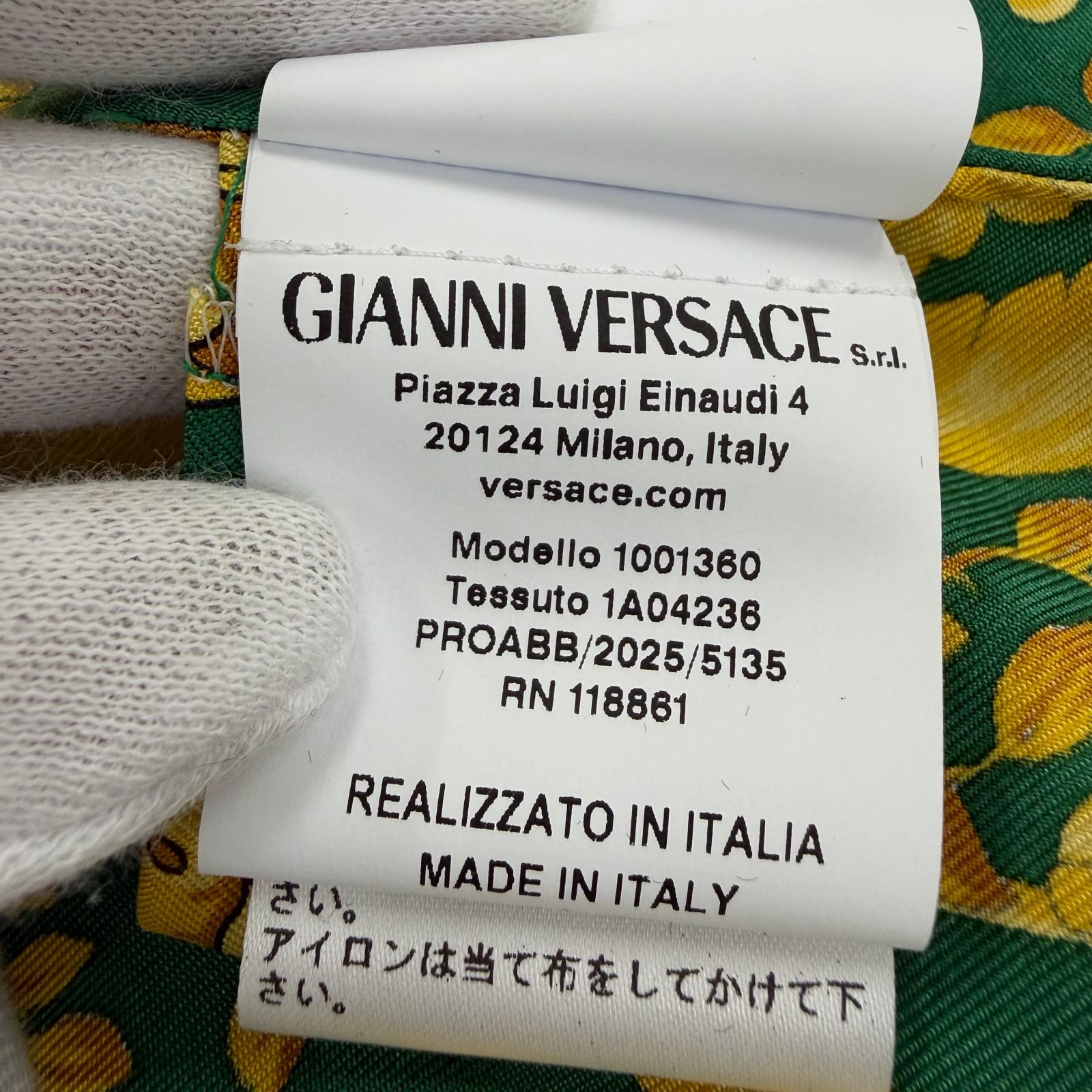 ヴェルサーチェ シルク長袖シャツ