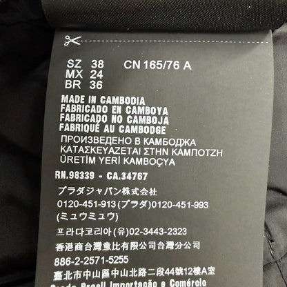 プラダ ダウンシープスキントリムジャケット
