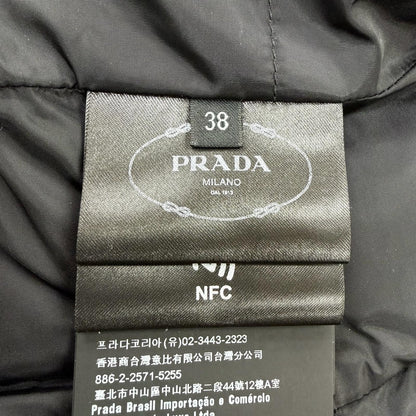 プラダ ダウンシープスキントリムジャケット