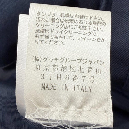グッチ コットン ダブルブレストコート