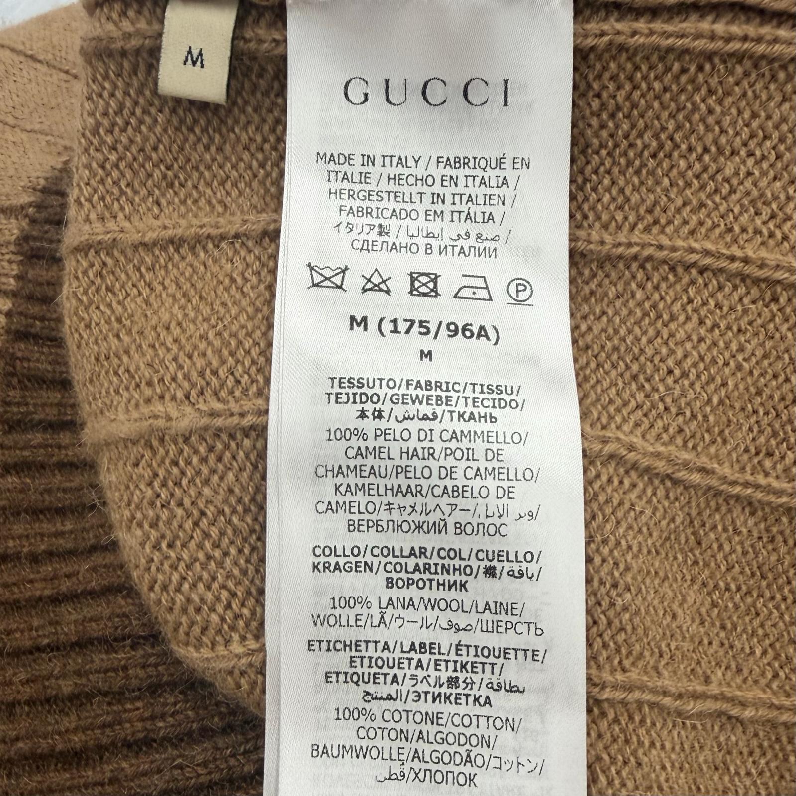 グッチ キャメルニットセーター