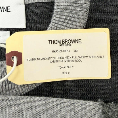 トムブラウン Milano Stitch Cotton Crepe ニット