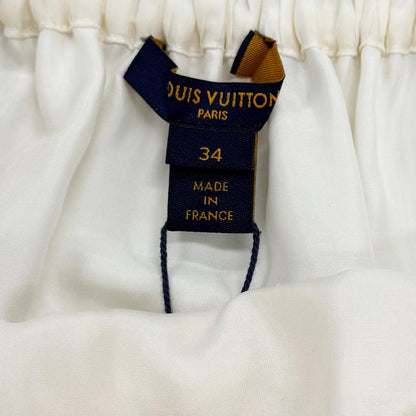 ルイヴィトン ウールレースヘムフレアスカート