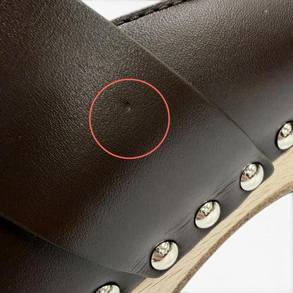 エルメス カリヤサボ レザーサンダル