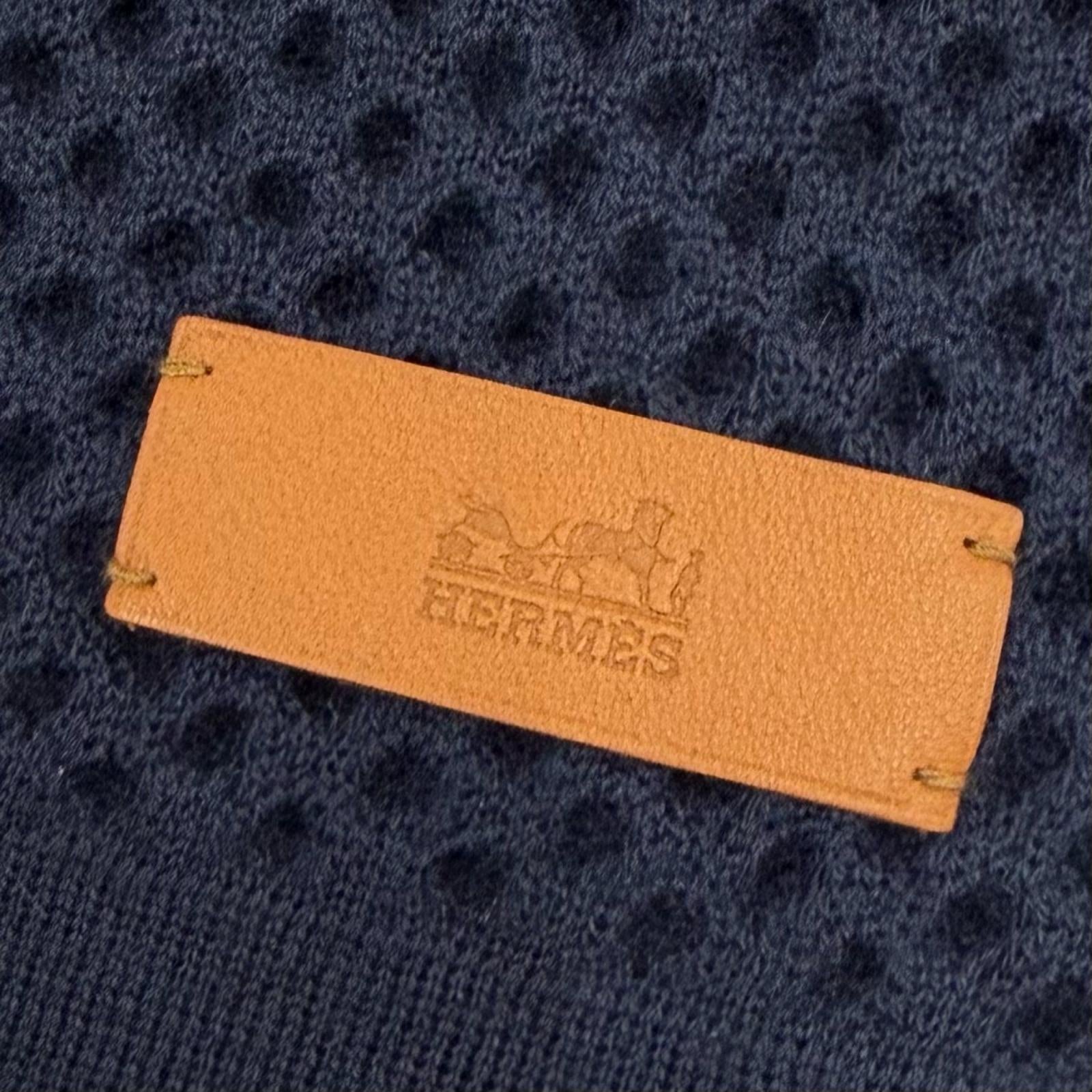エルメス メッシュストール カシミヤスカーフ