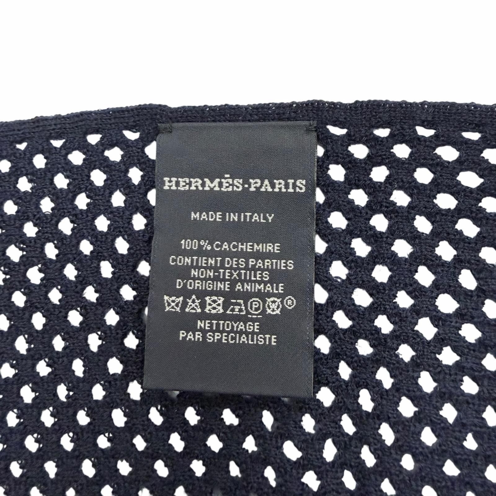 エルメス メッシュストール カシミヤスカーフ
